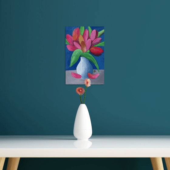 Tulips In A Vase