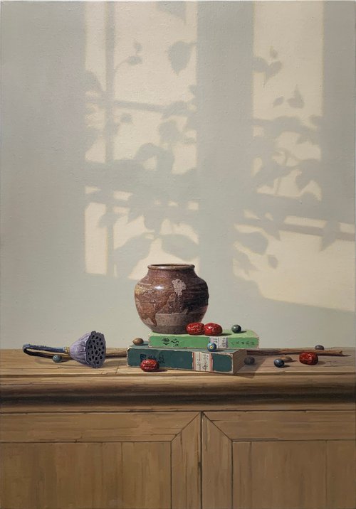 Still life:zen art c179 by Kunlong Wang