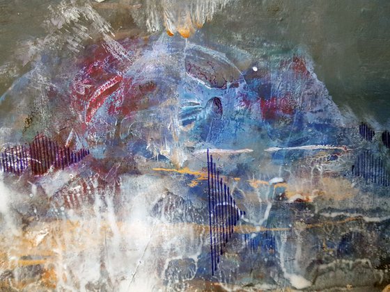 Fantastic mindscape diaphane light abstract landscape by Ovidiu Kloska