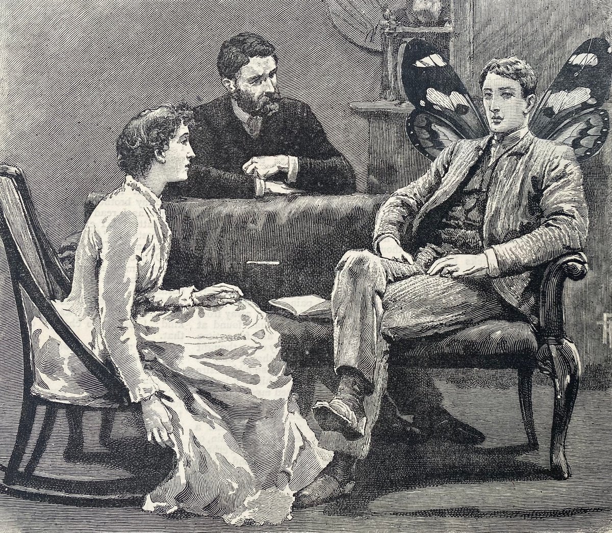 Surrealistic Portrait Collage By Tudor Evans, 7 X 6", Admiring Uncle Melbourne, Original Artwork