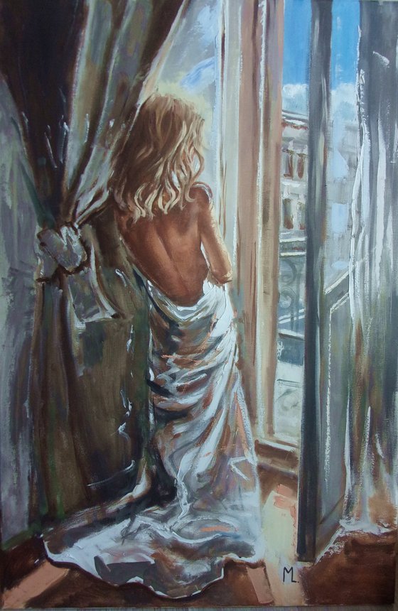 " WINDOW VIEW WITH PARIS "