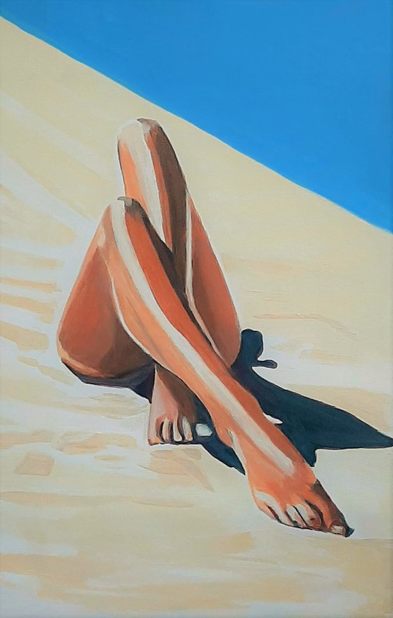 At the beach /67 x 43,5 x 0.1 cm