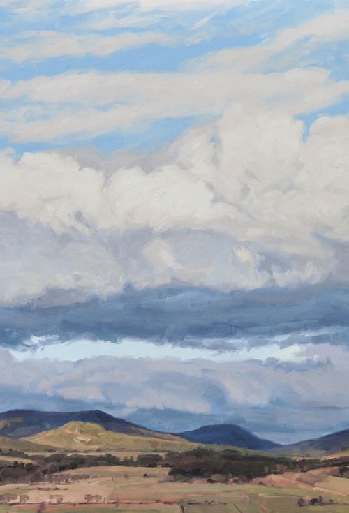 January 22, clouds over the mountains by ANNE BAUDEQUIN