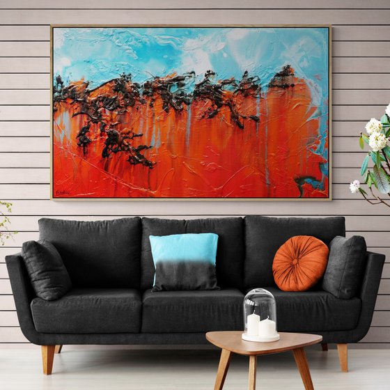 Outback Vibes 160cm x 100cm Textured Abstract Art