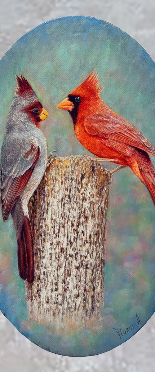 Birds. "I love you!". by Anastasia Woron