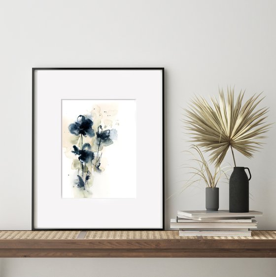 Abstract Florals Watercolor Painting 2 set