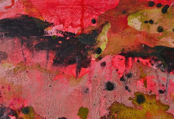 Maremma - vibrant abstract mixed media painting