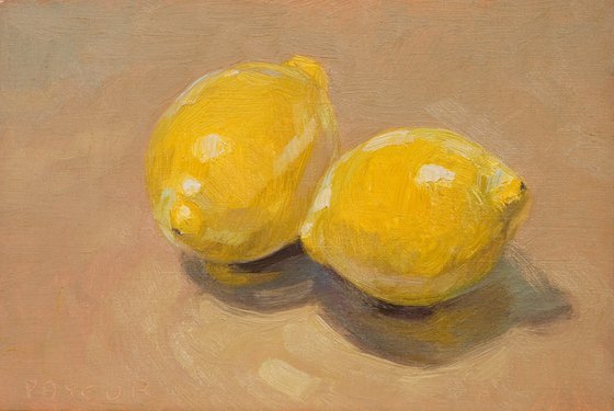 modern still life of lemons for food lovers