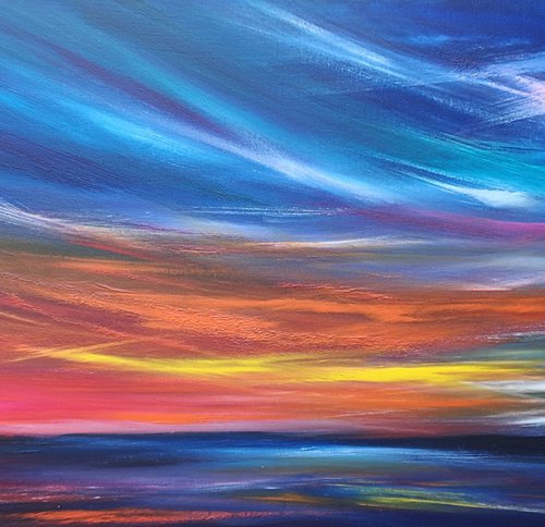 One Amazing Sky, Sea and Sky 8 - seascape, emotional, panoramic by Mel Graham