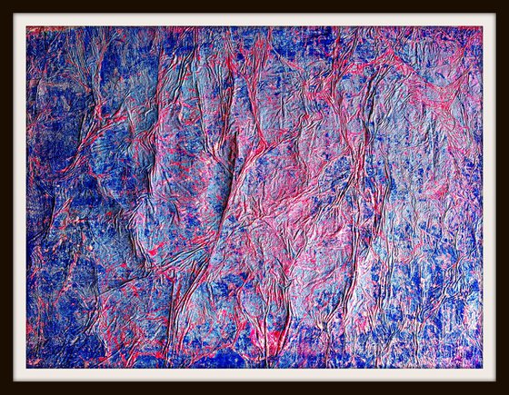 Senza Titolo 202 - abstract landscape - 80 x 60 x 2,50 cm - ready to hang - acrylic painting on stretched canvas