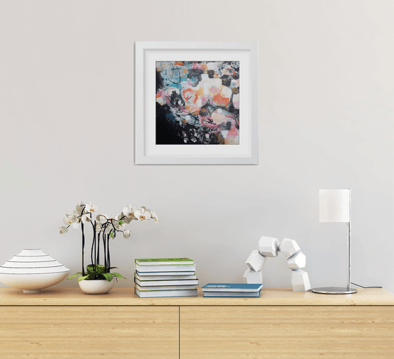 Dream a little - Framed and ready to hang - original abstract painting