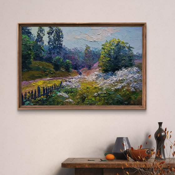 Wildflowers are growing