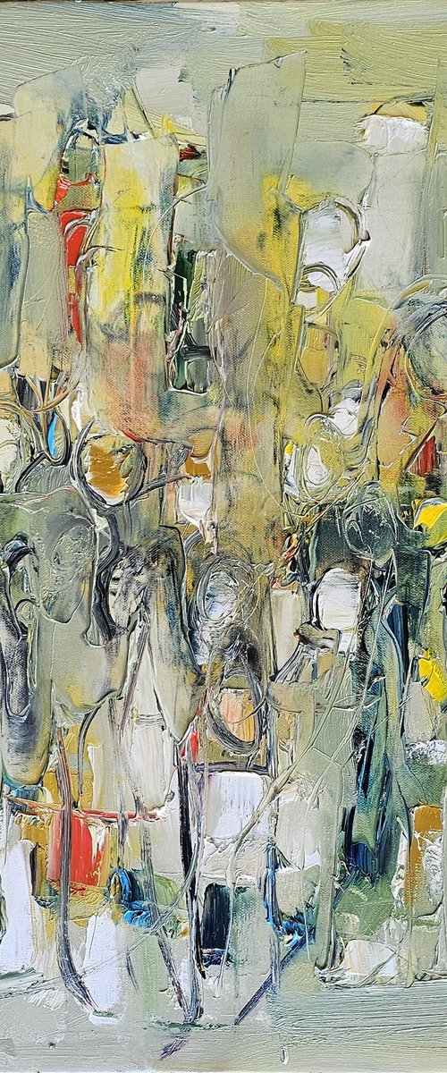 Yellow Green Composition by Vlas Ayvazyan