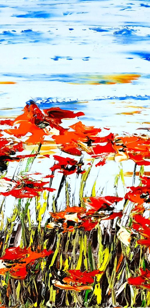 A Meadow Full Of Poppies 3 by Daniel Urbaník