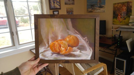 Two mandarines (9x12x0.7'')