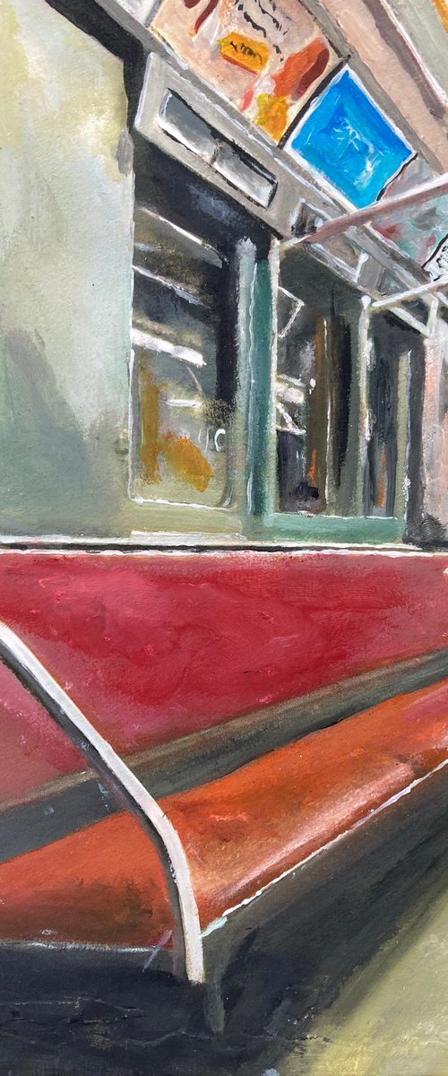 New York City Subway Carriage by Andrew  Reid Wildman