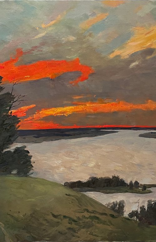 The light burning in anxiety by Bohdan Dobrivskyi