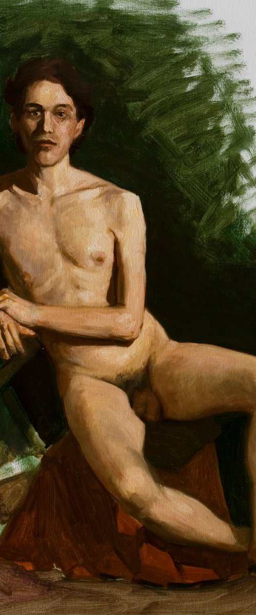 study: portrait of a nude man by Olivier Payeur