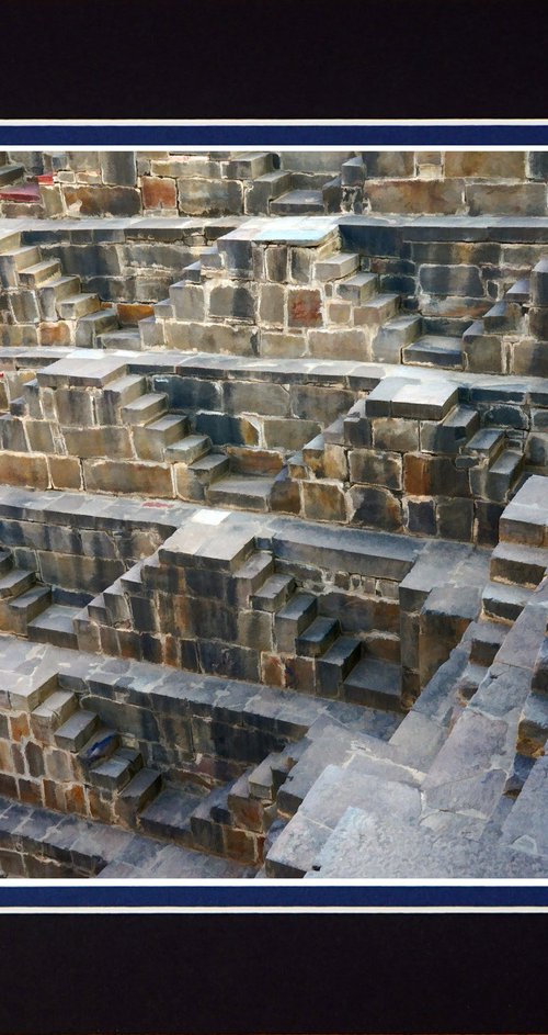Real life Escher illusion, stepwell in India by Robin Clarke
