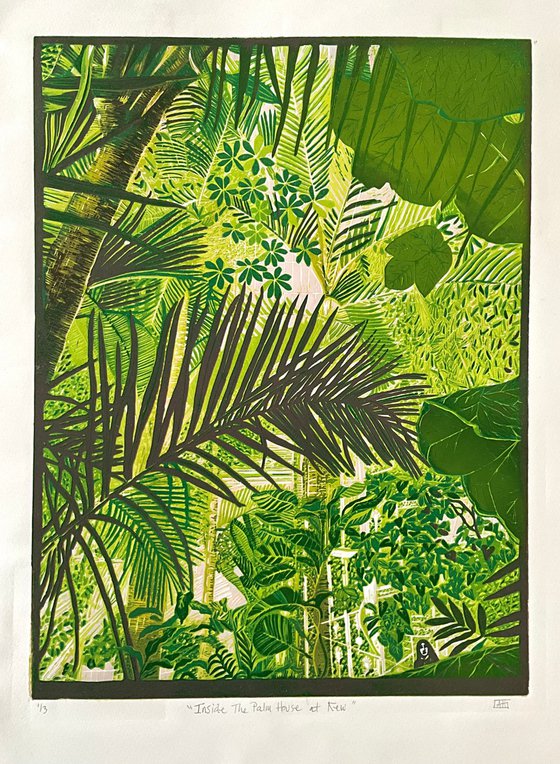 Inside the Palm House at Kew