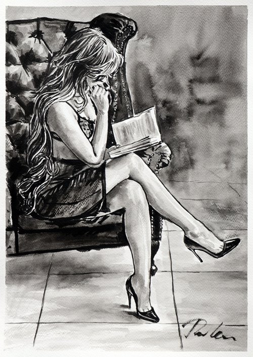 "Fashionable, stylish reader " by Tashe