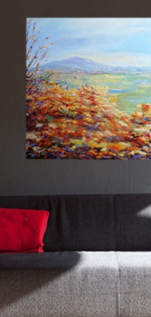 AN AUTUMN DAY. Original art by Therese O'Keeffe