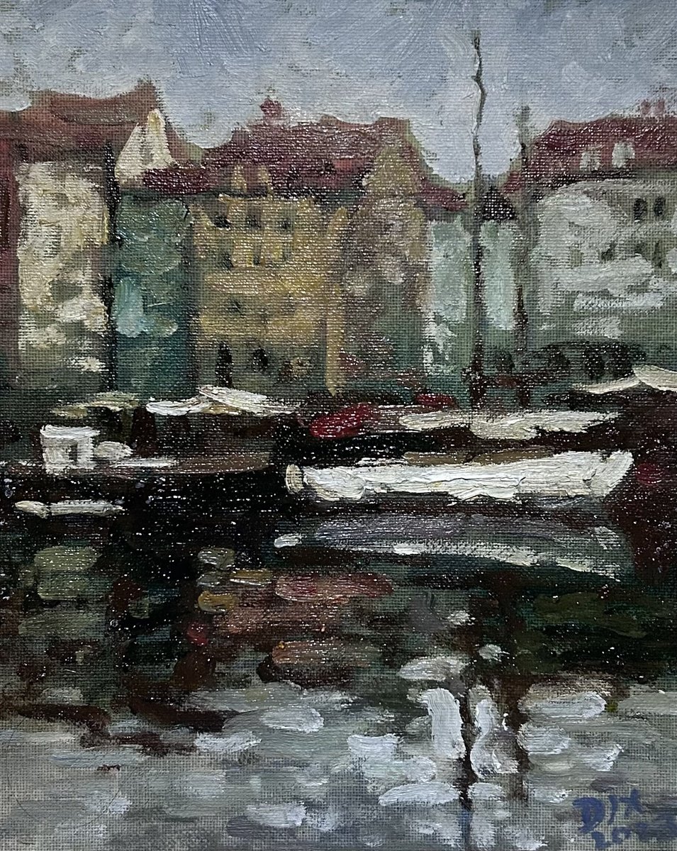 New Harbor Of Copenhagen Denmark By Jixiang Dong, 8 X 10, Artwork For Sale On Artfinder