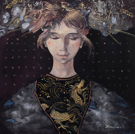 Girl and Guardian Dragon