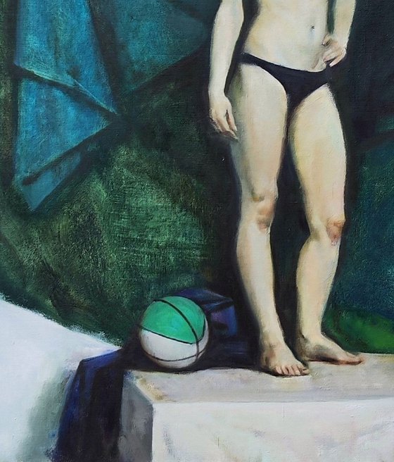Nude with a basketball (2)