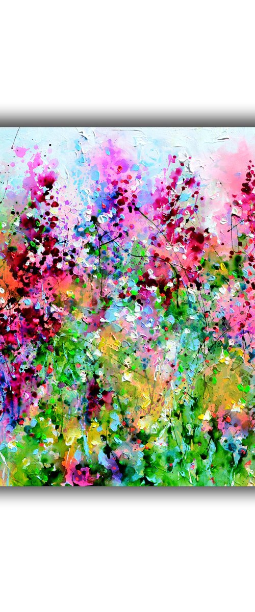 Wild Cottage Floral Field by Soos Roxana Gabriela