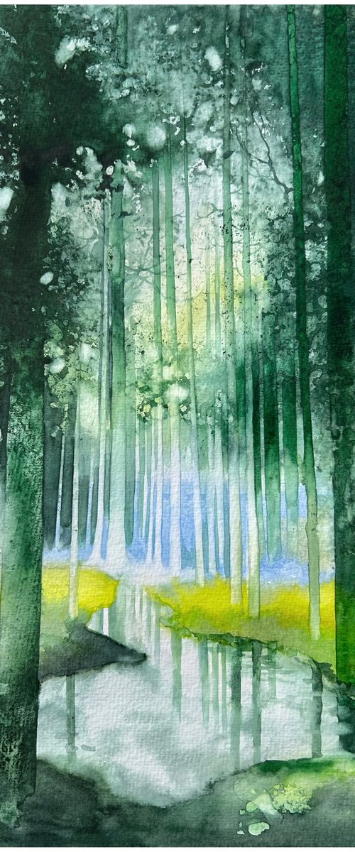 Serene Forest Landscape by Nazar Grunyka