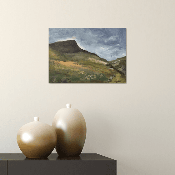 Brecon Beacons mountains, an original oil painting