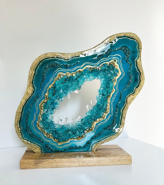 Geode Slice "Malachite"