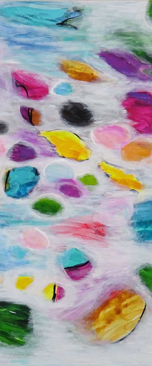 Stones on the beach by Wioletta Gancarz