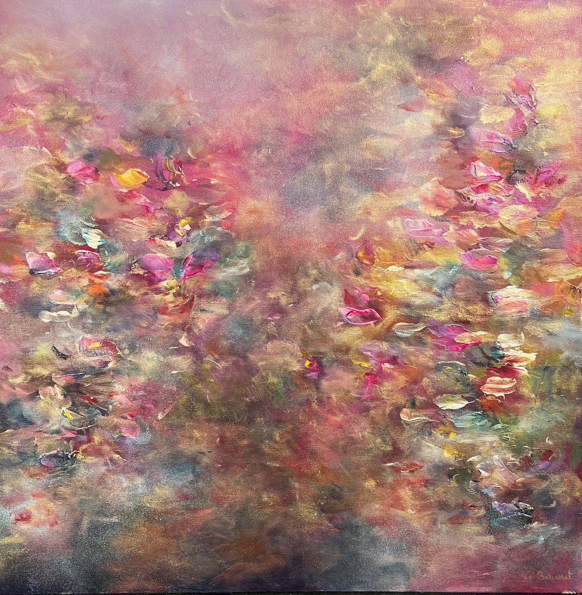 Abstract Acrylic Painting By Ve Boisvert, 24 X 24", Wild Soul, Original Artwork