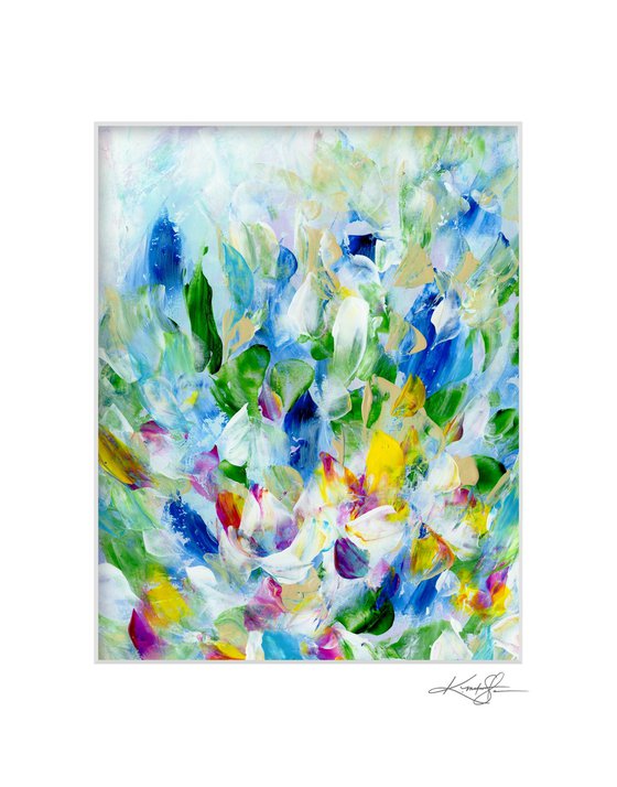 Tranquility Blooms 4 - Flower Painting by Kathy Morton Stanion