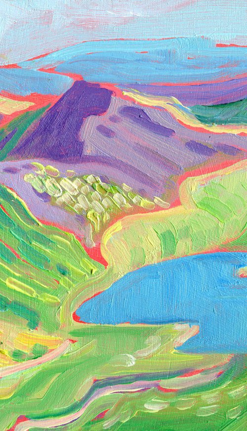 Mountains and Lakes, Snowdonia by Mary Kemp