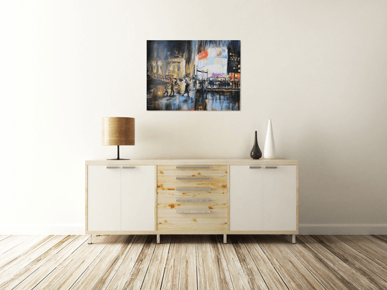 Contemporary wall art ''Piccadilly Circus''