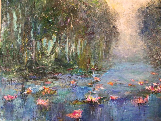 HAZY LILY POND