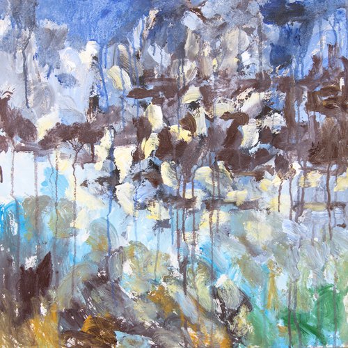 Cotton Grass Pond 6 by Elizabeth Anne Fox