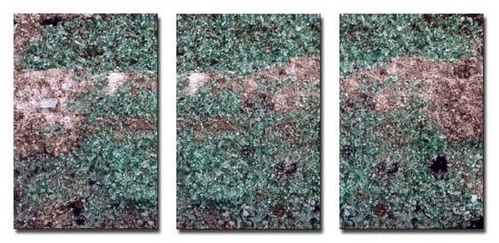 Shattered Triptych -  Three 24x16in Aluminium Panels