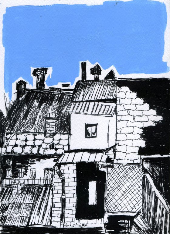 Houses 21*15 CM / 8,26*5,90 INCH