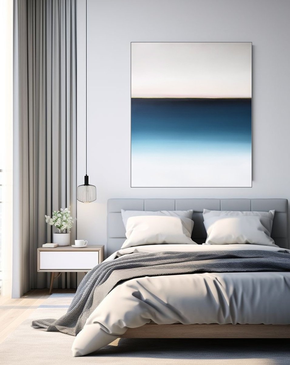 Surrealistic Landscape Oil Painting By Larissa Uvarova, 31 X 39", Horizon Of Emotions #101, Original Artwork