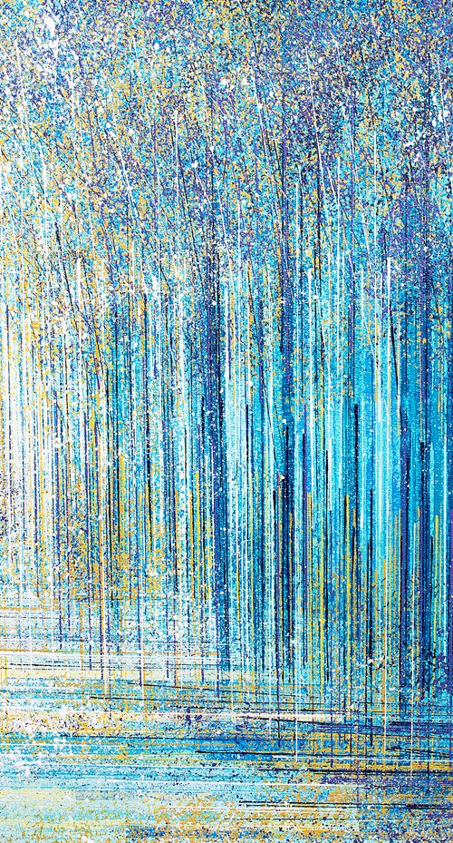 Trees In Cool Evening Light by Marc Todd