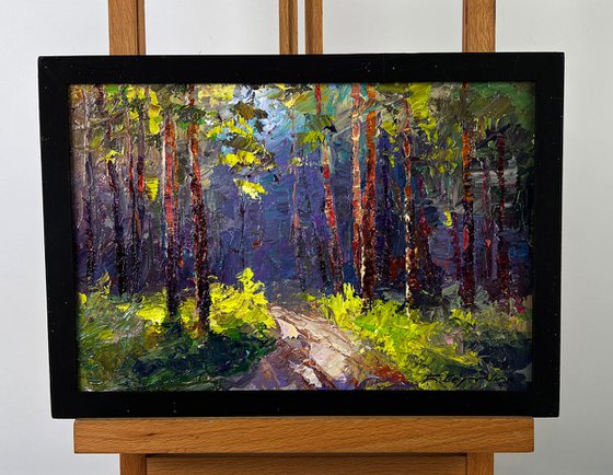A Walk along a Forest Path