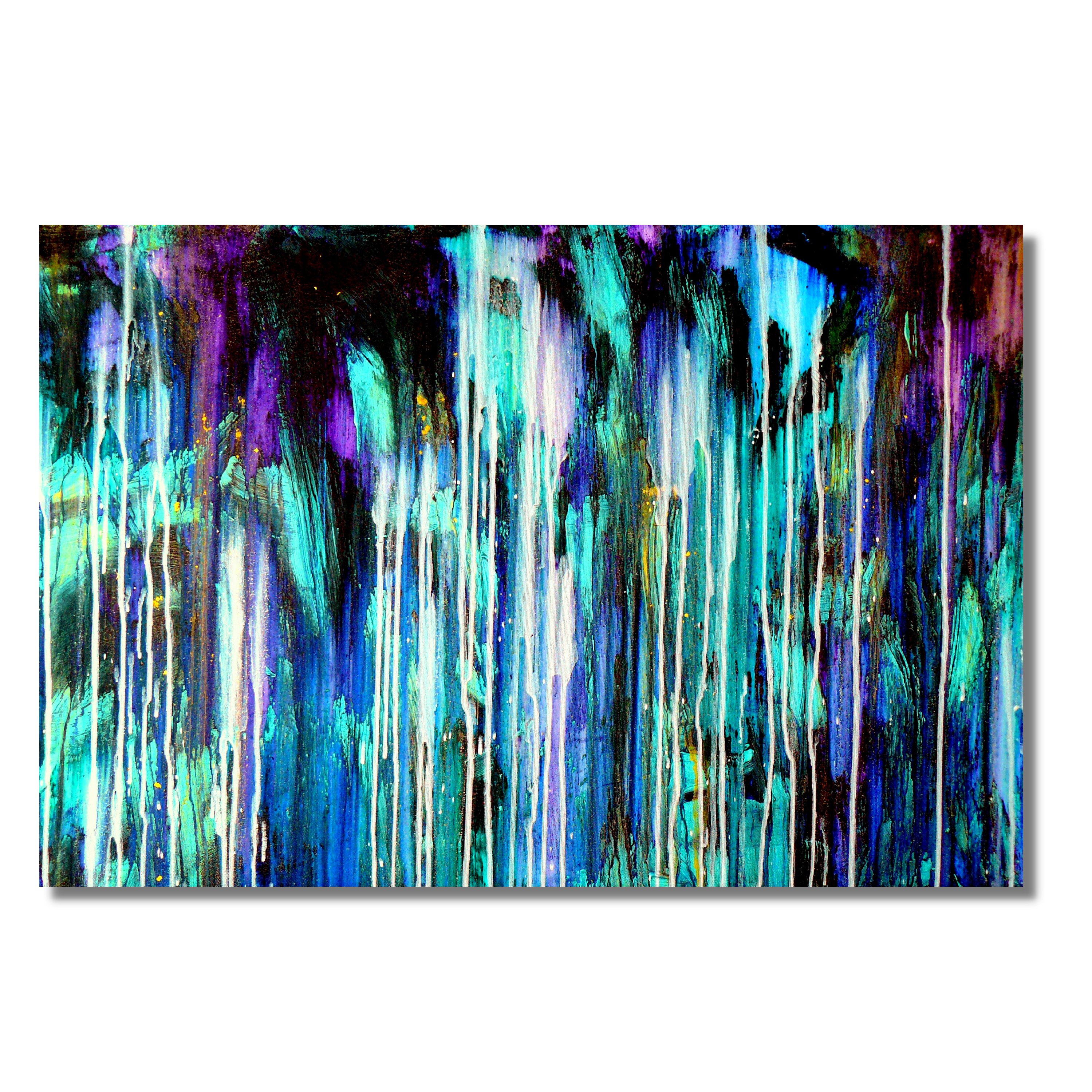 Abstract Acrylic Painting By Carla Sa Fernandes, 35 X 24, The Emotional Creation #95, Original Artwork