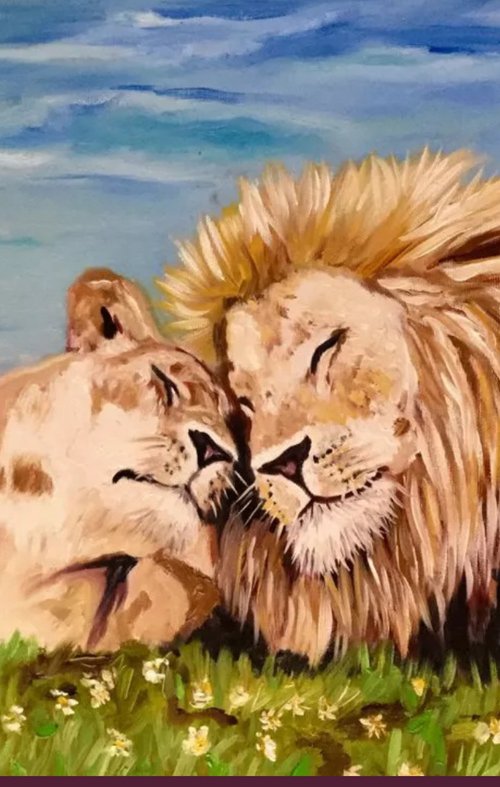 Lions . My honey by Olga Koval