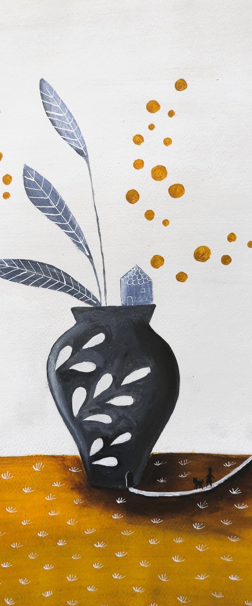 A world inside a plant vase by Silvia Beneforti
