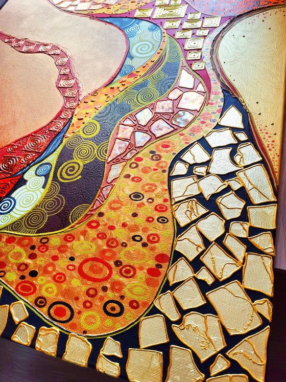 Klimt inspired abstract