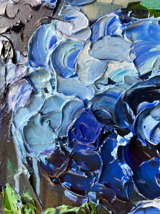 Indigo Hydrangea — Blue Floral